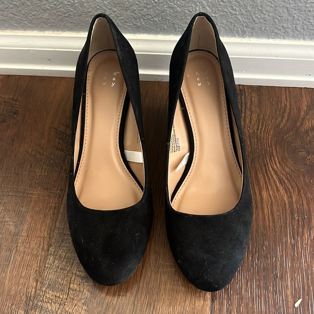 New Day suede wedge